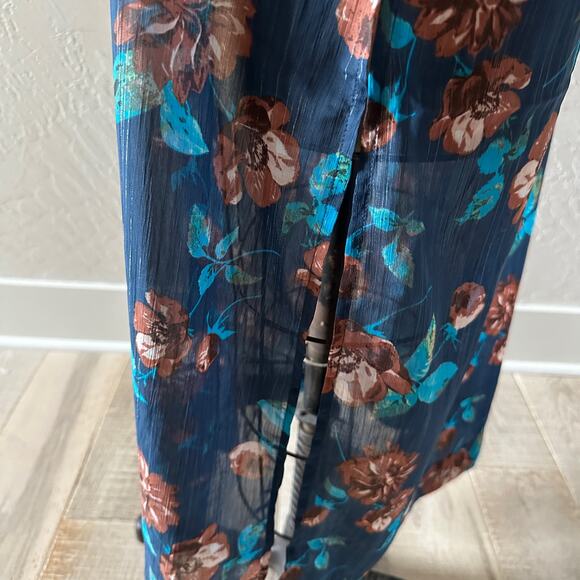 JESSICA SIMPSON | Blakely $79 NEW Floral Open Front Kimono Duster Me Beau Femme - Picture 9 of 11